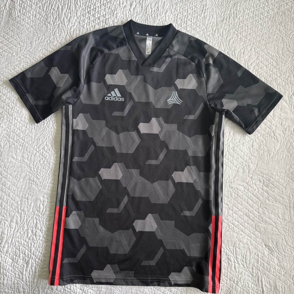 Adidas Men's Black and Gray Hexagon Jersey, Like New